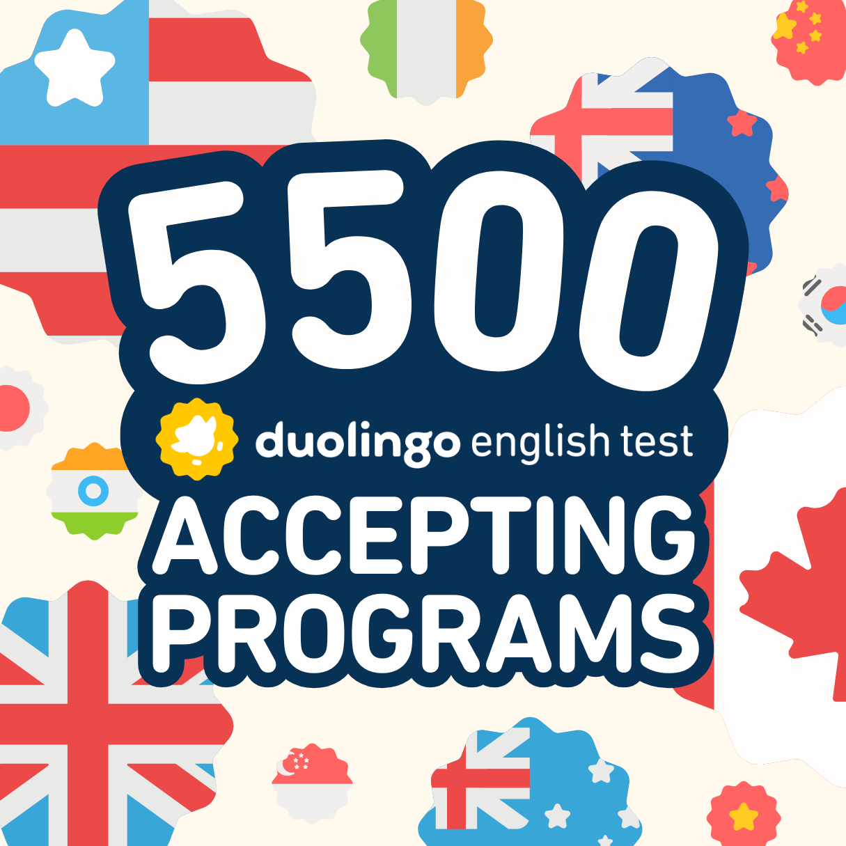 How many universities accept the Duolingo English Test?